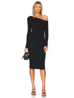 Enza Costa - Sweater Knit Slouch Shoulder Dress