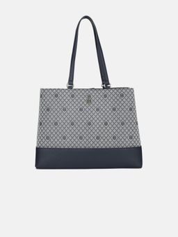 Tommy Hilfiger - Self-Design Navy Polyester Tote Bag