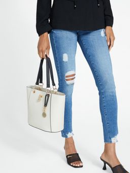 Guess - Women Stone Multi Solid Kittredge Tote Bag