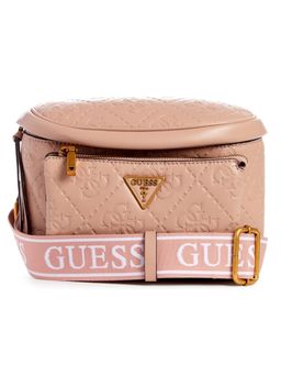 Guess - Women Rosewood Logo Monogram Power Play Mini Sling Bag