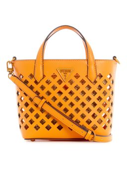 Guess - Women Peach Laser Cut Aqua Mini Tote Bag