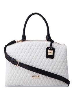 Guess - Women Milk Multi Quilted Easley Satchel Bag With Detachable Strap