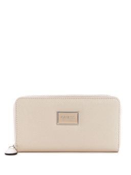 Guess - Women Stone Solid Abree Medium Zip Around Wallet