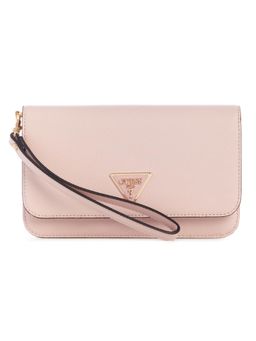 Guess - Women Light Rose Solid Laurel Phone Organizer Continental Wallet