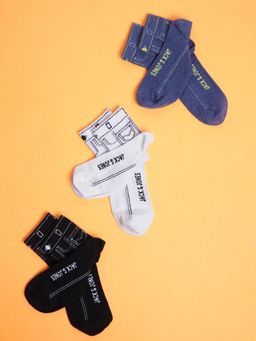 Jack & Jones Junior - Boys Midi Length Printed Socks - Pack of 3