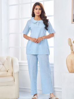 KAFTANIZE - Blue Color Printed Co-Ord Set