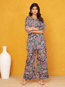KAFTANIZE - All Over Floral Printed Co-Ord Set