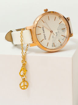 Pipa Bella by Nykaa Fashion - Silver-Plated Peace Sign Watch Charm