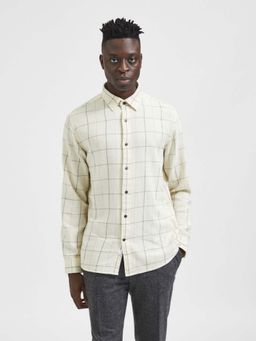 Selected - White Check Full Sleeves Shirt