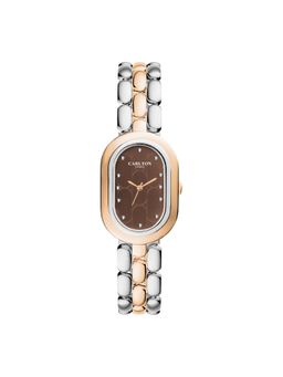 Carlton London - Cecil Analog Oval Brown Dial Watch for Women-Cl-Cec-Brw (Medium)