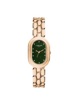 Carlton London - Cecil Analog Oval Green Dial Watch for Women-Cl-Cec-Grn (Medium)