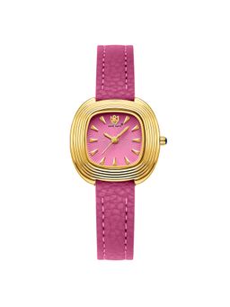 Sansi Mayo - Verona Analog Square Pink Dial Watch for Women-Sm-L-0112-Dp-G-Dp (Medium)