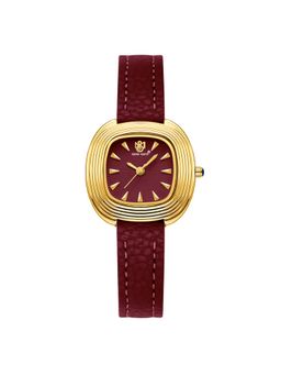 Sansi Mayo - Verona Analog Square Maroon Dial Watch for Women-Sm-L-0112-M-G-M (Medium)