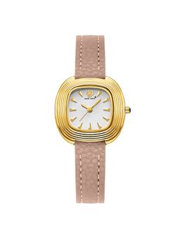 Sansi Mayo - Verona Analog Square White Dial Watch for Women-Sm-L-0112-P-G-W (Medium)
