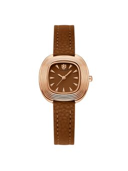 Sansi Mayo - Verona Analog Square Brown Dial Watch for Women-Sm-L-0113-Dbr-Rg-Dbr (Medium)