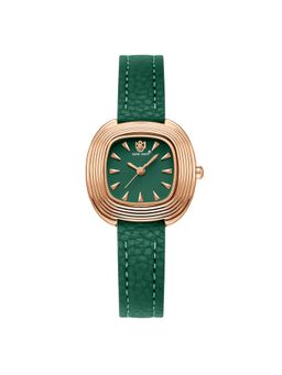 Sansi Mayo - Verona Analog Square Green Dial Watch for Women-Sm-L-0113-Ge-Rg-Ge (Medium)