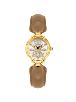 Sansi Mayo - Aurora Analog Round White Dial Watch for Women-Sm-L-0114-Be-G-W (Medium)
