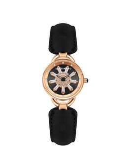 Sansi Mayo - Aurora Analog Round Black Dial Watch for Women-Sm-L-0115-B-Rg-B (Medium)
