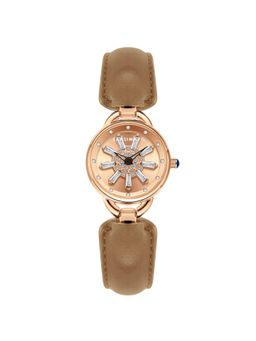 Sansi Mayo - Aurora Analog Round Rose Gold Dial Watch for Women-Sm-L-0115-Be-Rg-Rg (Medium)