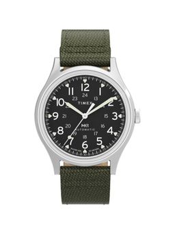 Timex - Military Analog Round Black Dial Watch for Men-Tw2Y07800Uj (Medium)