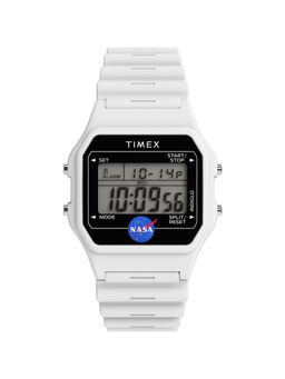 Timex - Main Digital Square White Dial Watch for Men-Tw2Y13500Jq (Medium)