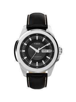 Timex - Trend Analog Round Black Dial Watch for Men-Tw2Y20600Uj (Large)