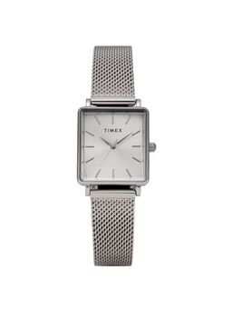 Timex - Transcend Analog Square Silver Dial Watch for Women-Tw2Y26300Uj (Small)