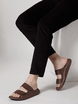 NoStrain - Brown Parallel High Arch Support Sandals for Men