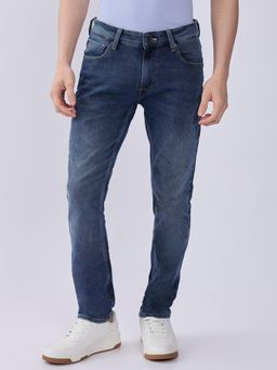 Spykar - Raw Blue Low Rise Slim Fit Casual Jeans for Men