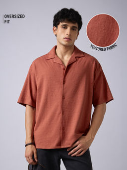 The Souled Store - Rust Oversized: Signia Oversized Shirt