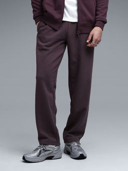 Puma - Brown Essentials Elevated Logo Knitted Trackpant