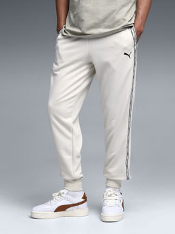 Puma - White Essentials Logo Tape Joggers