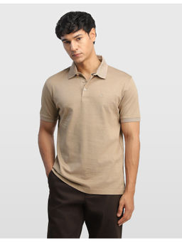 Arrow - Brown Textured Poetic Outdoor Polo T-shirt
