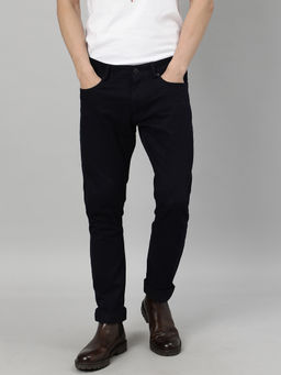 Rare Rabbit - Spoke Navy Blue Casual Trouser