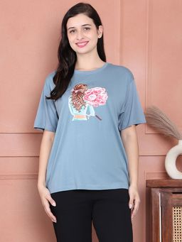 Kanvin - Women Blue T-Shirt ()