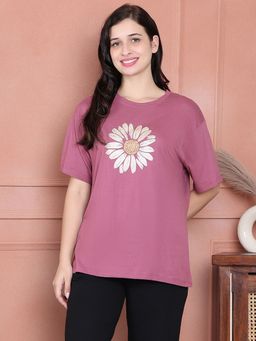 Kanvin - Women Lavender T-Shirt ()