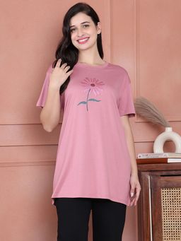Kanvin - Women Long Pink T-Shirt ()