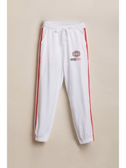 Allen Solly - Boys White Printed Joggers
