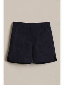 Allen Solly - Girls Navy Solid Shorts