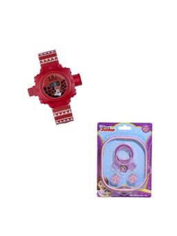 Disney - Minnie Projector Digital Watch and Hair Accessories Combo