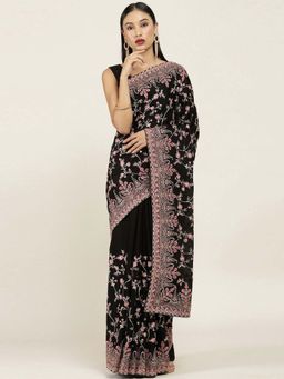 Soch - Embellished Georgette Saree with Unstitched Blouse
