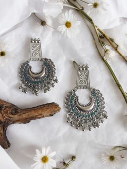 Niska - Turquoise Blue Modest Statement Earrings
