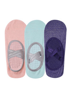 Mint & Oak - Pilates & Yoga Anti Slip Grip Socks - Set of 3