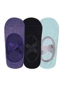 Mint & Oak - Pilates & Yoga Anti Slip Grip Socks - Set of 3