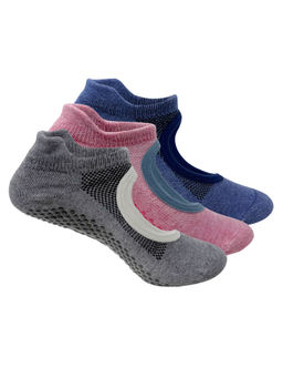 Mint & Oak - Pilates & Yoga Anti Slip Grip Socks - Set of 3