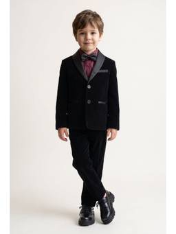 One Friday - Boys Wine Cotton Satin Regular Fit Shirt