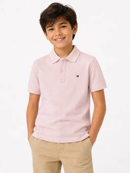 Tommy Hilfiger - Boys Solid Regular Fit Cotton T-Shirt