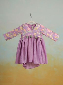 CASA NINOS - Purple Floral Dress