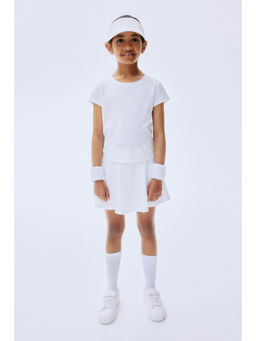 H&M - Girls White 2-Piece Sports Set With Drymove