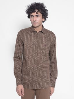 CRIMSOUNE CLUB - Men Brown Printed Shirt